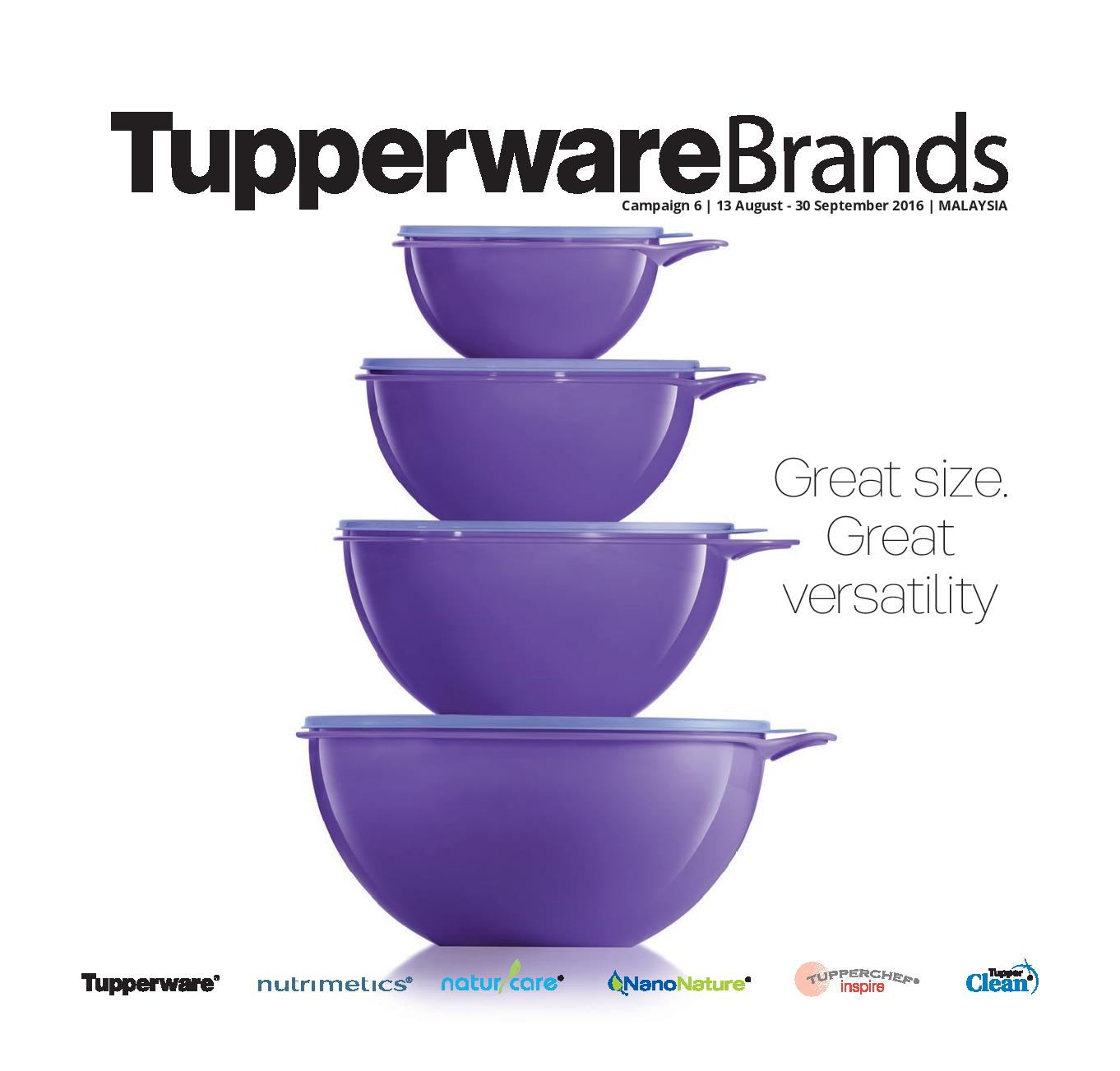 tupperware catalog 13 august