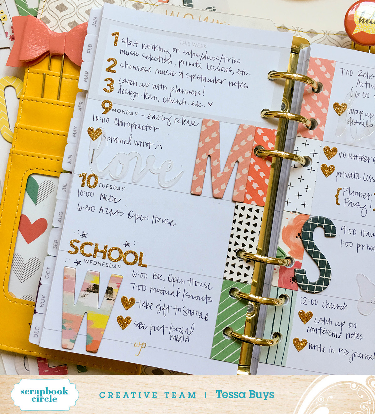 Precocious Paper This Week in my Planner Scrapbook Circle