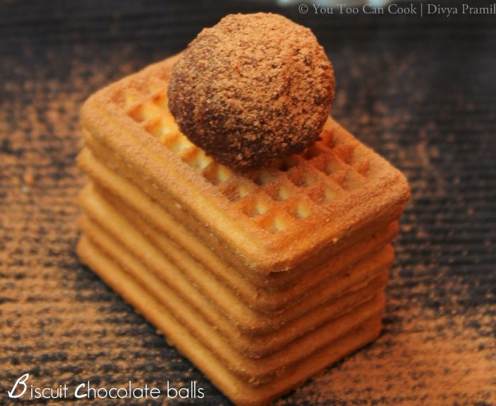Biscuit Chocolate Balls Choco Biscuit Balls No Bake No Cook