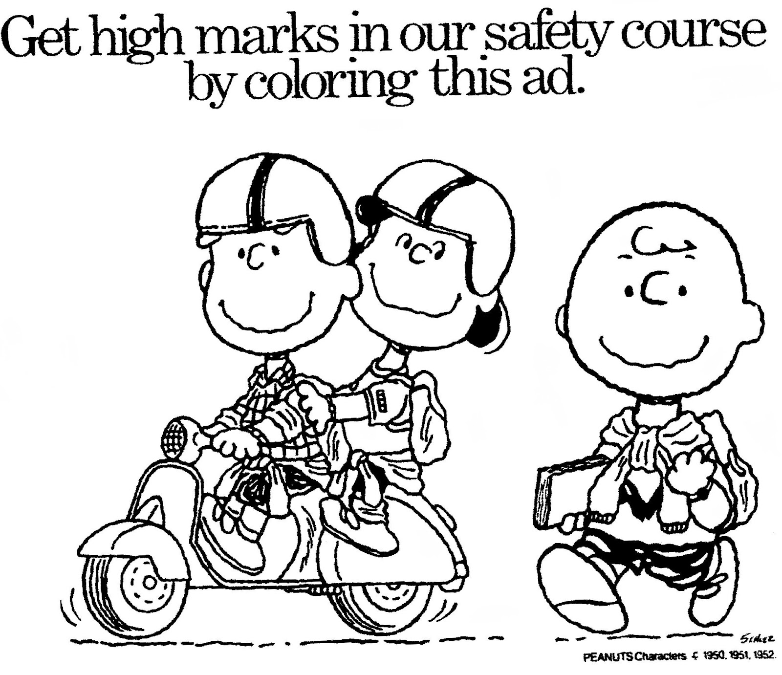 peanuts comic coloring pages - photo #35