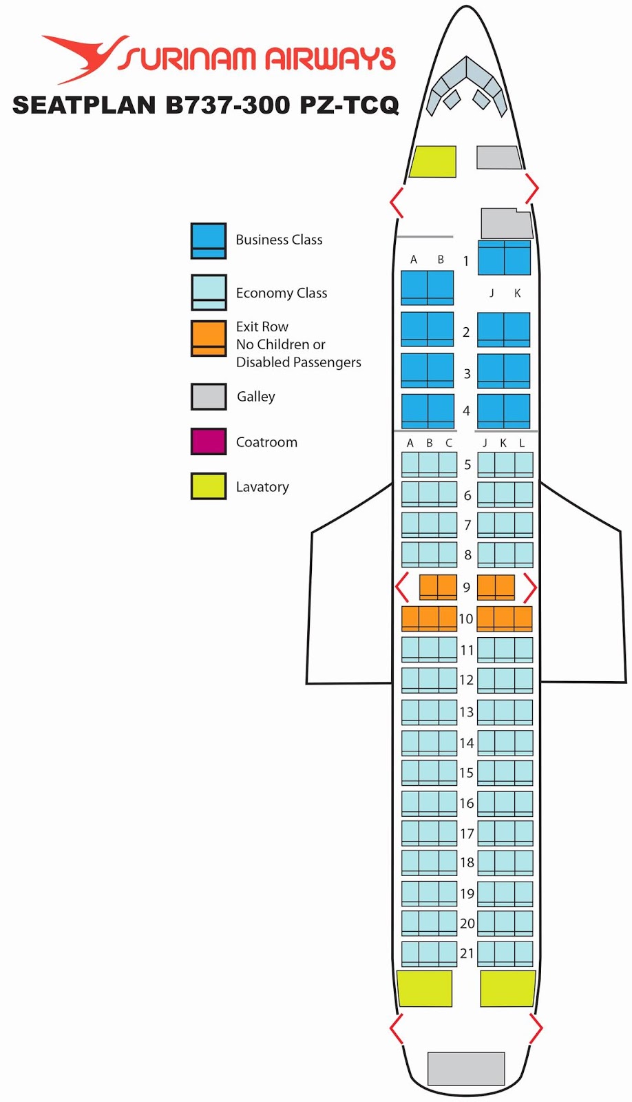737 Plane Seating Chart
