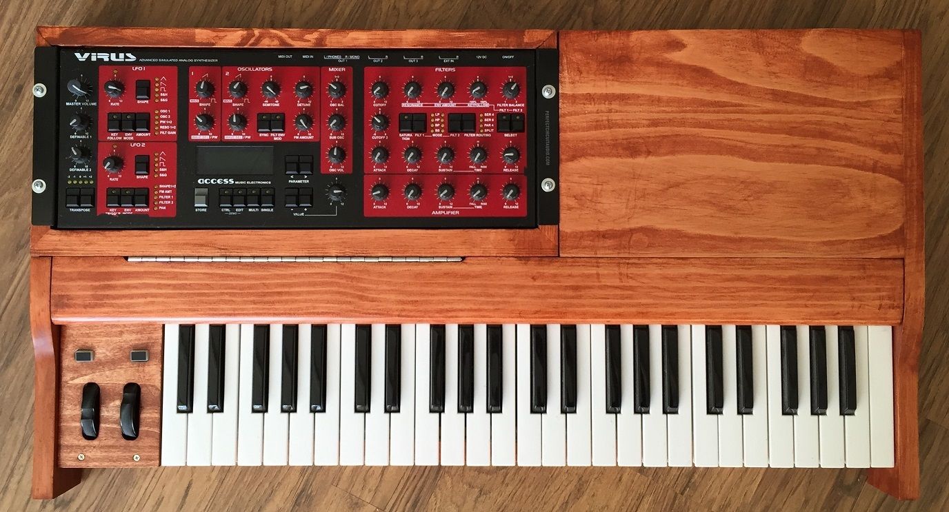 MATRIXSYNTH Custom Wood Rack Synth Walnut Keyboard Enclosures