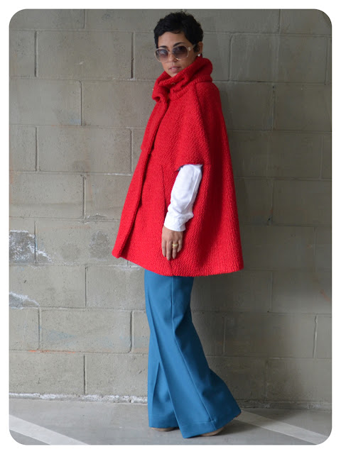 DIY Red Cape + DIY Pants: Pattern Review V8776 |Fashion, Lifestyle, and DIY