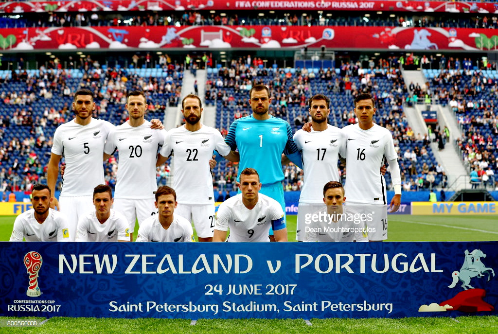 EQUIPOS DE FÚTBOL: SELECCIÓN DE NUEVA ZELANDA contra Portugal 24/06/2017