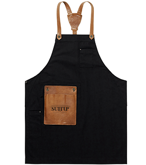 Leren +denim schorten Leren + denim schorten