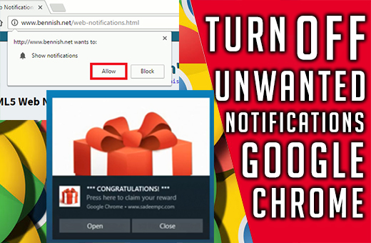 How to turn off notifications google chrome