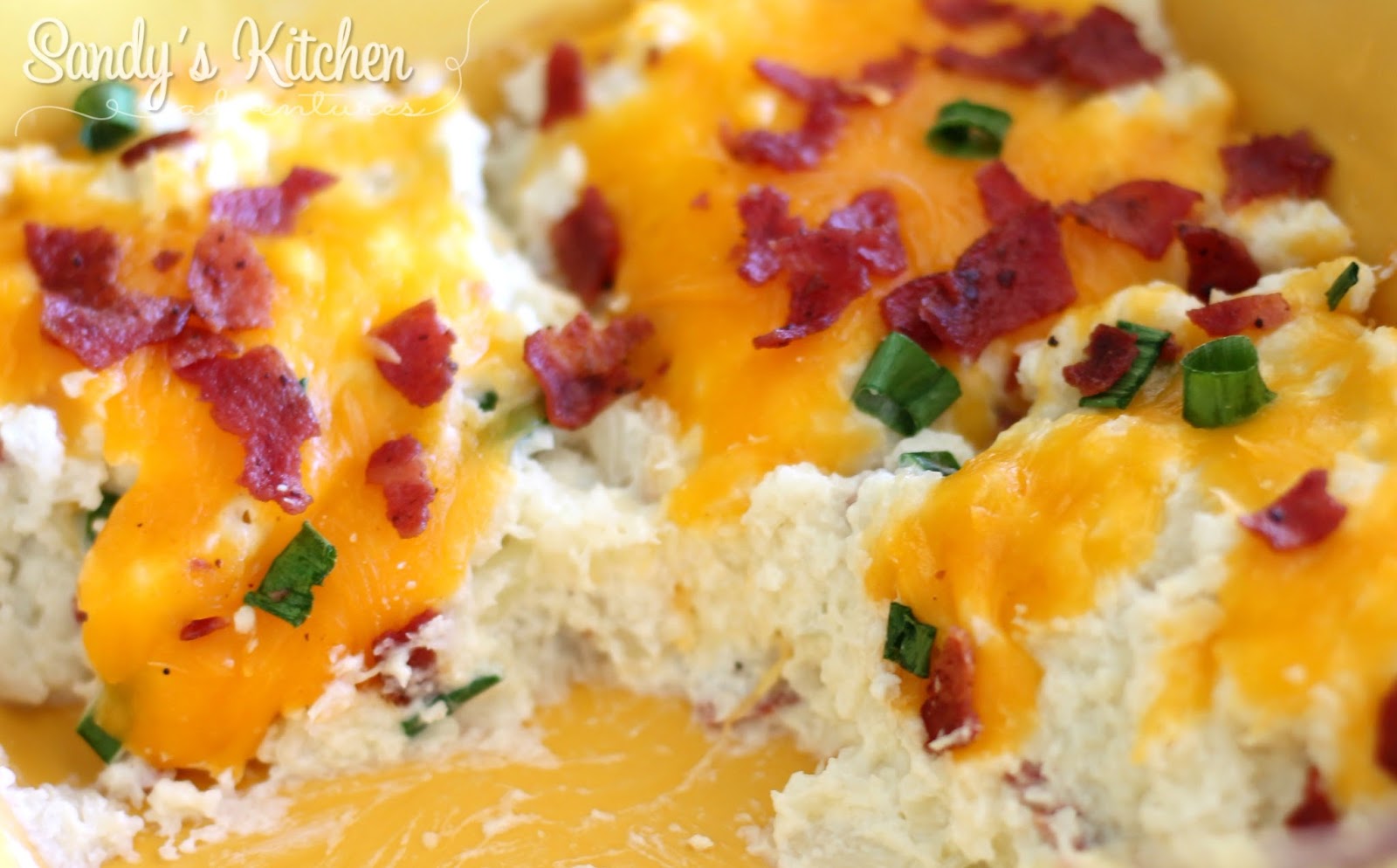 Loaded Cauliflower Bake Sandy's Kitchen