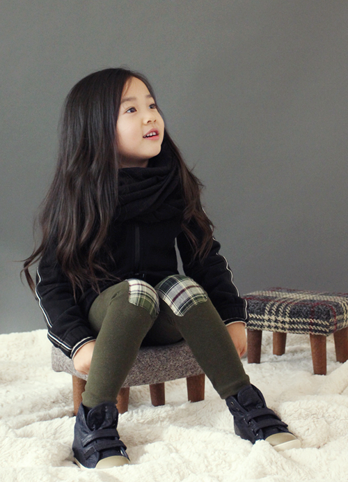 Korean Children's Knee Patch Leggings