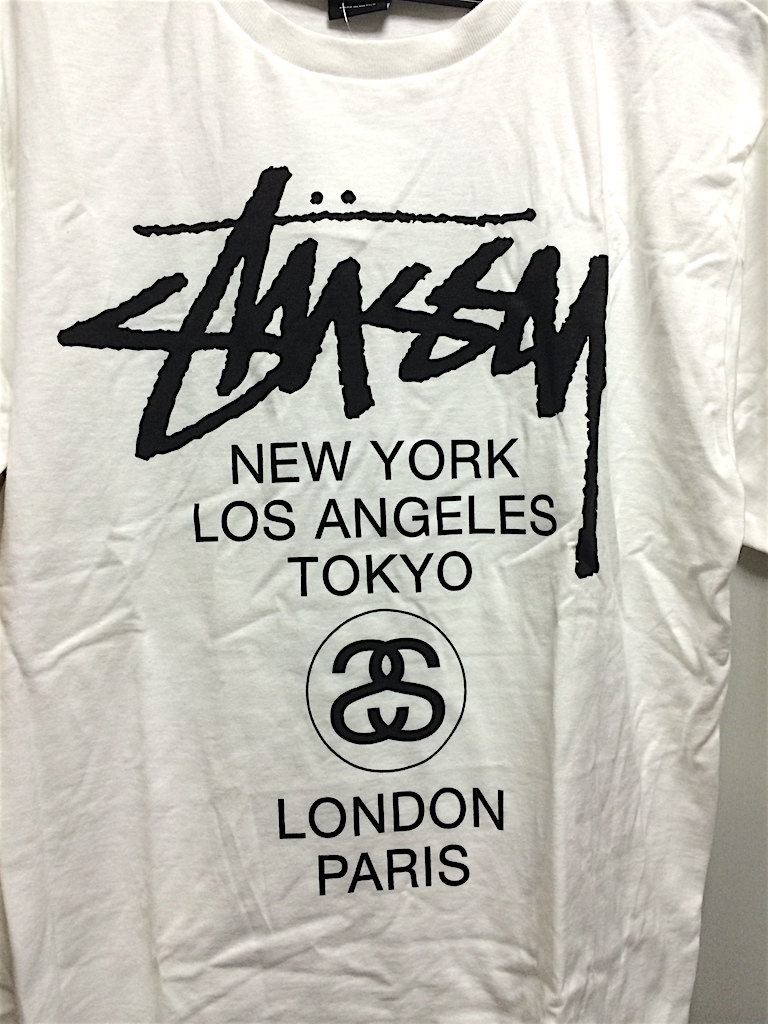 stussy ステューシー 半袖 Tシャツ ビッグロゴ デカロゴ サイズM