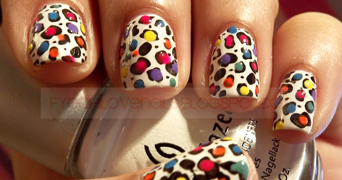 fyeahilovenails: Rainbow Leopard Nails