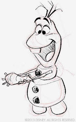 disney frozen olaf drawing oalf gonzales daniel drawings elsa draw sketch character cartoon pages walt coloring animation animated lee artist