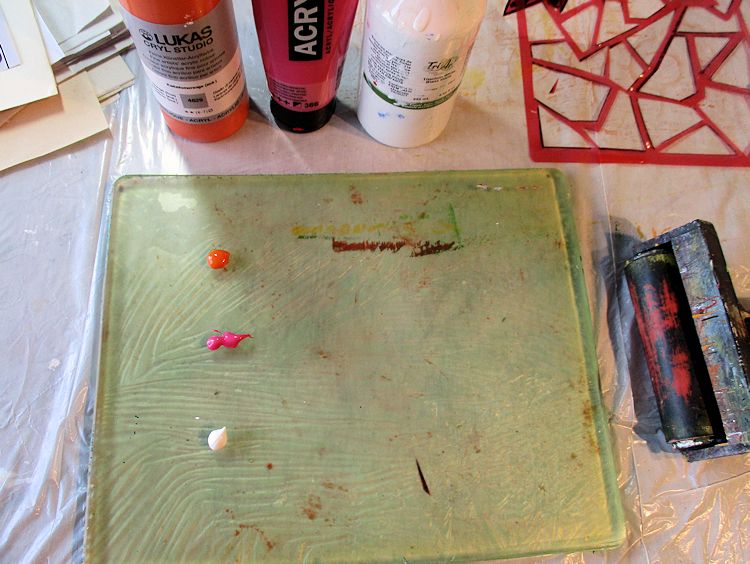 Splashing Through Life Homemade Stencils for the Gelli® Printing Plate