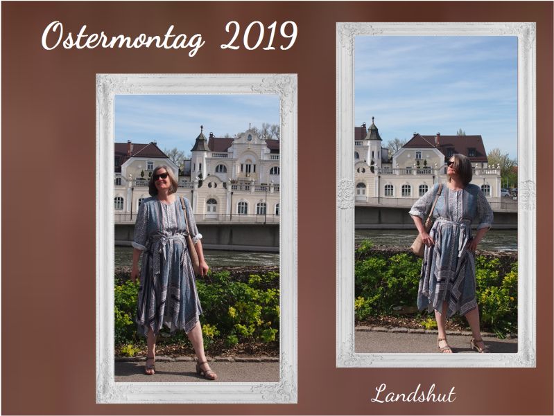 Ostermontag 2019 Sommerkleid an der Isar in Landshut