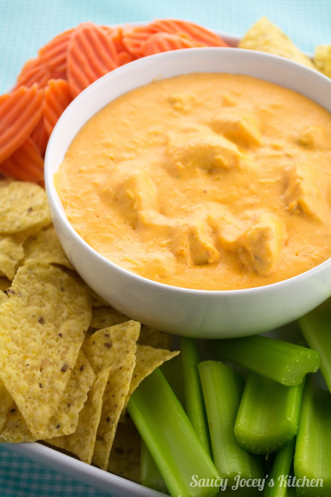 Saucy Jocey's Kitchen Buffalo Chicken Wing Dip