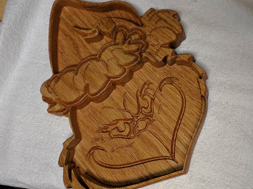 She's just a girl who creates... Grinch serving platter