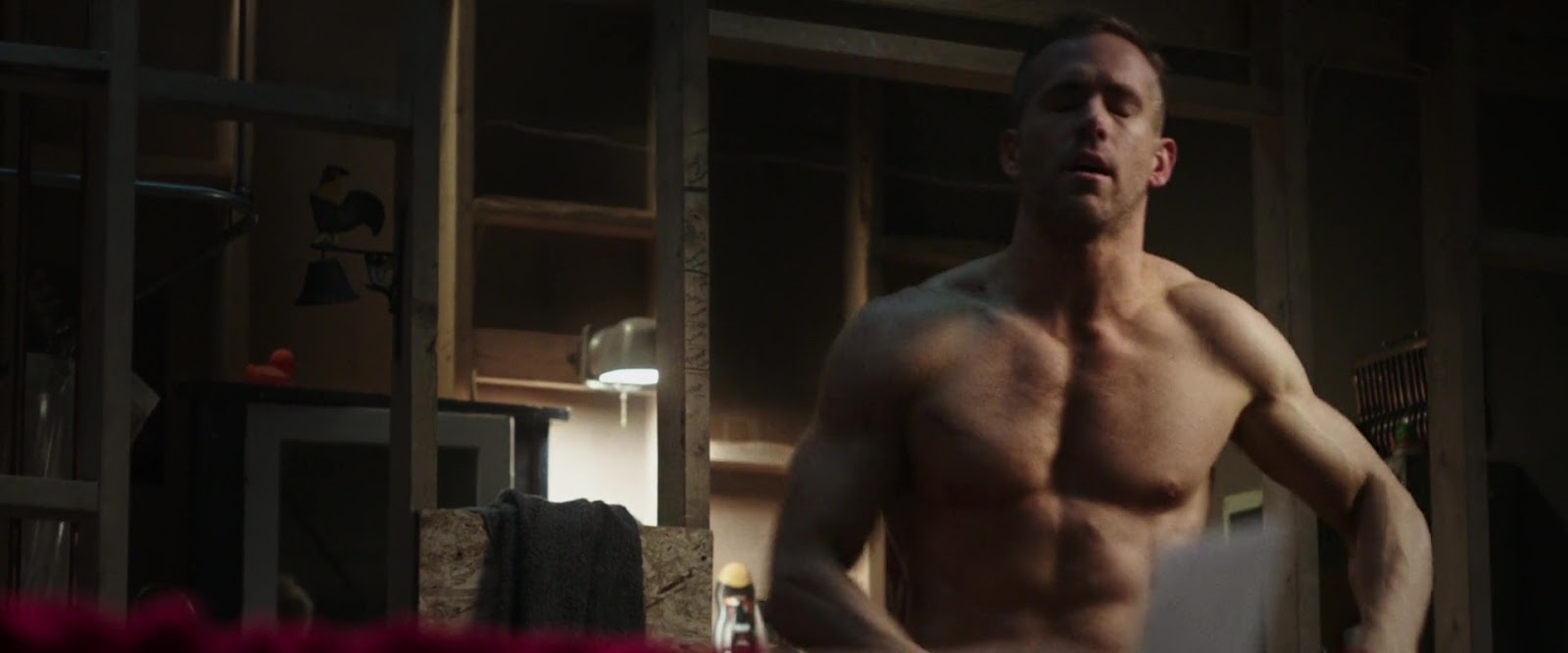 Ryan Reynolds nude in Deadpool.