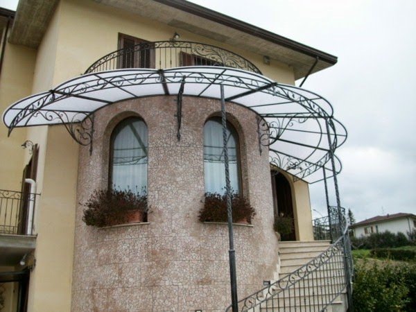 Effective ideas for a canopy made of glass