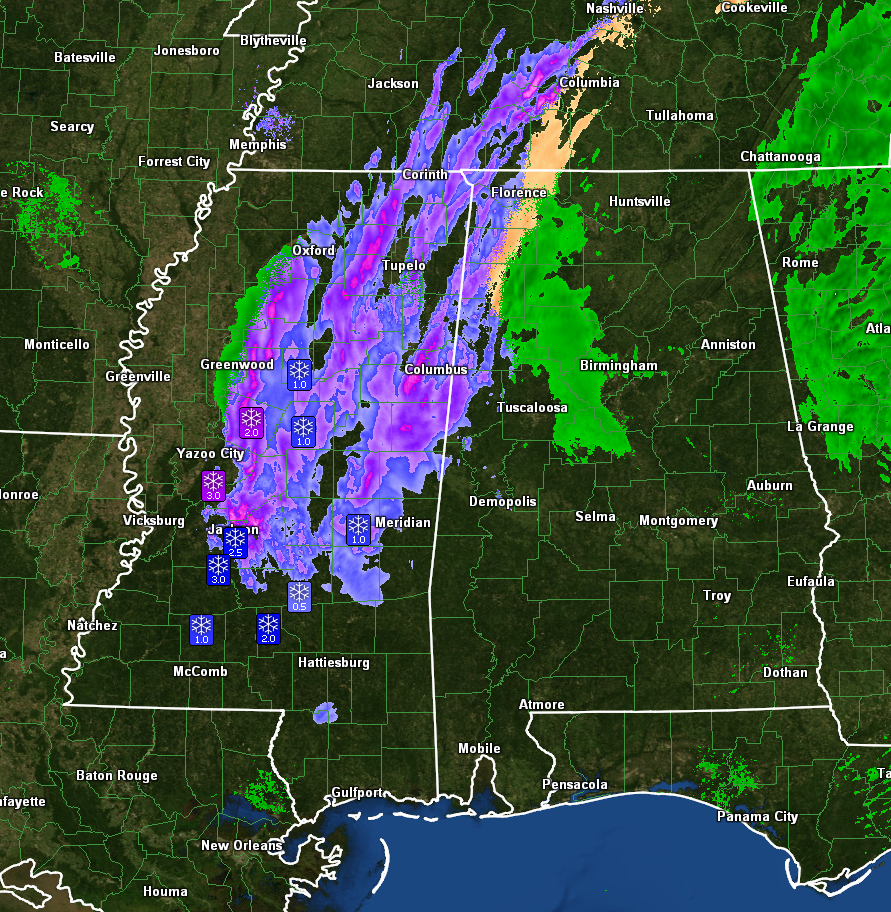 The Original Weather Blog Wintry "Treat" for the South; Will Spread