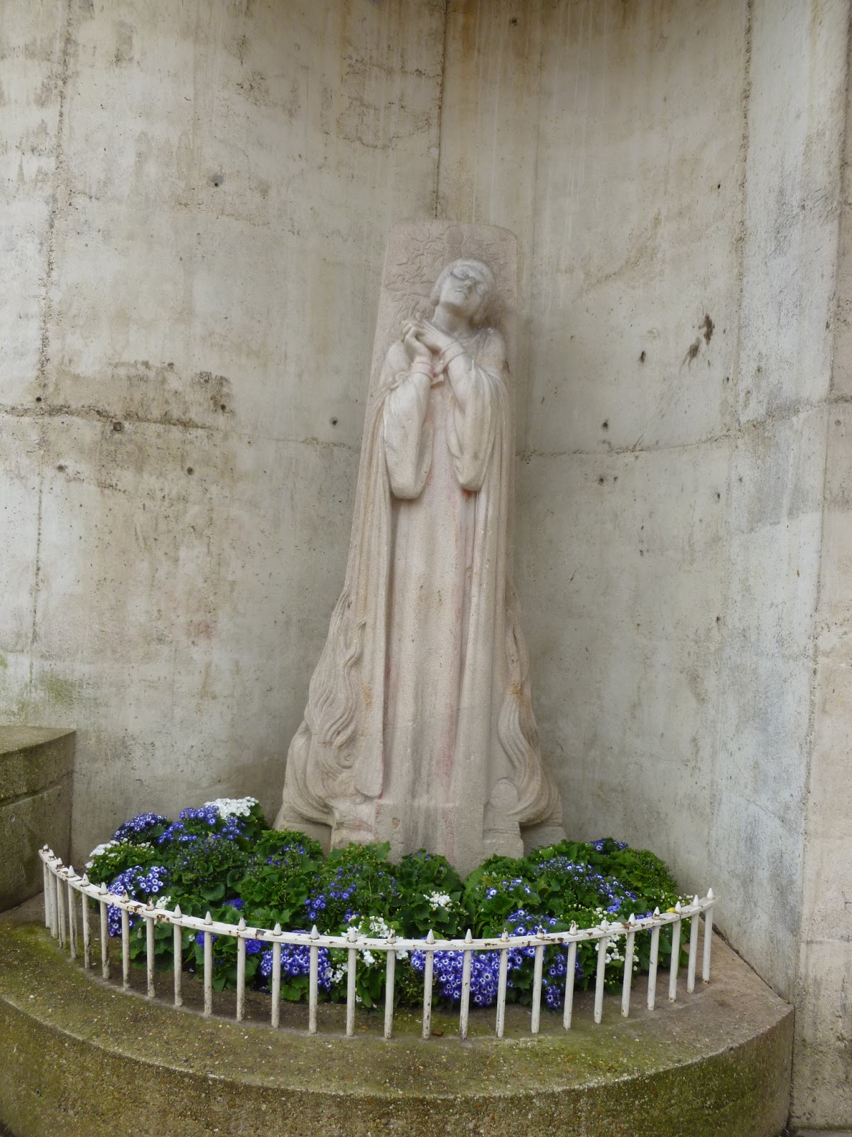 Photoops Statue of Religious Figure Saint Joan of Arc Rouen, France