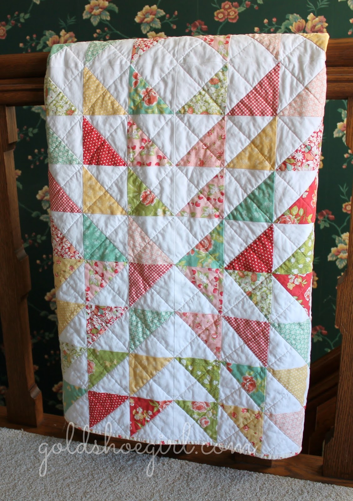 Gold Shoe Girl Sweet Strawberry Fields Throw Quilt - The Pattern Is Radiant By April Rosenthal I Didn't Really Follow Thepattern But Used It As The Design Basis I Wanted My Quilt To Finish Largerand I gold shoe girl sweet strawberry fields throw quilt - the pattern is radiant by april rosenthal i didn't really follow thepattern but used it as the design basis i wanted my quilt to finish largerand i