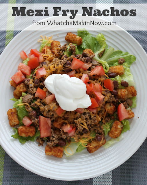 Mexi Fry Nachos ot Totchoes - You can't go wrong when you put all this stuff on tator tots!