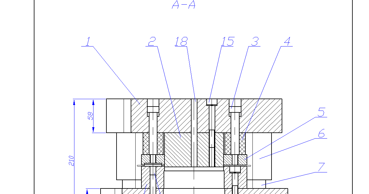 Штамп гибочный чертежи