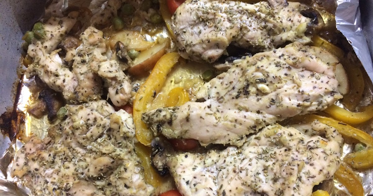 Keto Recipes Honey Mustard Chicken with Baked Veggies