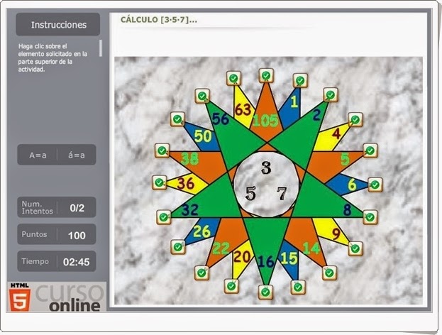 "La Estrella de los Números" (Juego de operaciones combinadas)