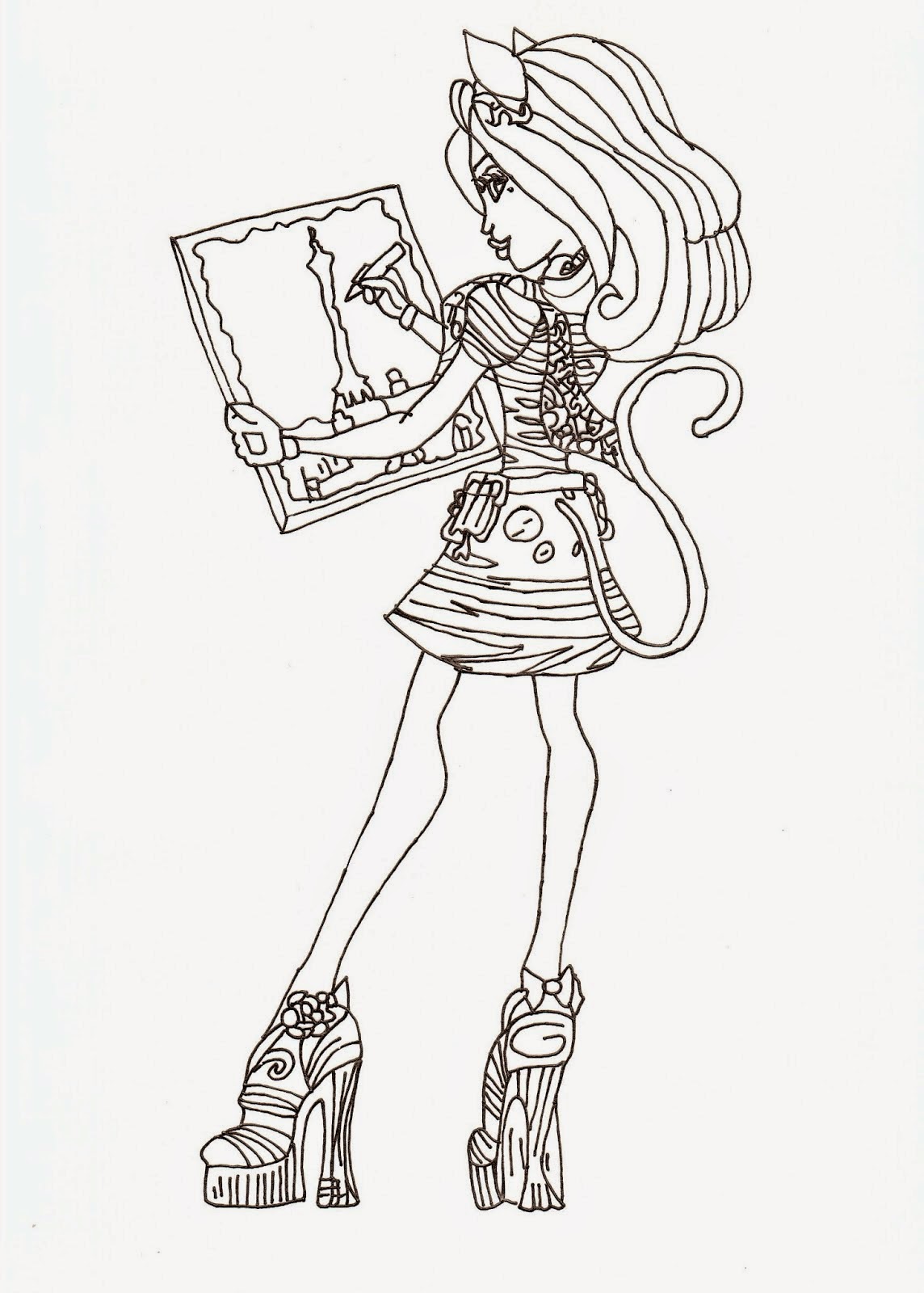 Coloring Pages: Monster High Coloring Pages Free and Printable