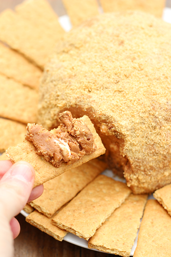 Peanut Butter Cup S'mores Cheese Ball Whats Cooking Love?