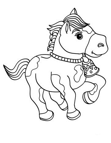 Baby Horse Coloring Page Free Printable Coloring Pages