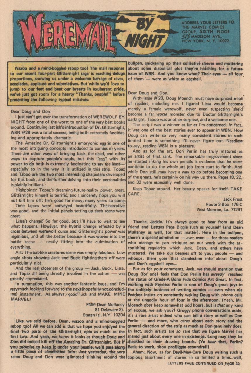 Read online Werewolf by Night (1972) comic -  Issue #33 - 14