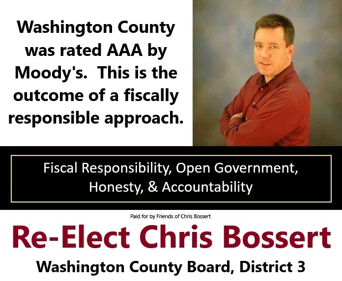 Christopher BossertDistrict 3 Washington County Supervisor Moody's