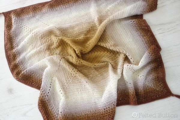 Scheepjes Whirl Blanket -- free crochet pattern by Susan Carlson of Felted Button