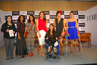 Huma Qureshi with femina editor tanya chaitanya at The Launch Of New Femina Issue