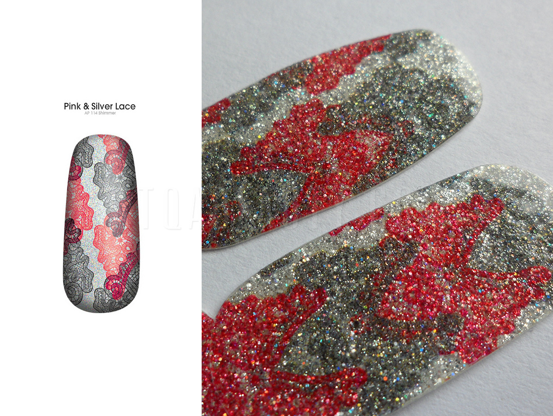 OPI Nail Apps Silver and Pink Lace (AP114)