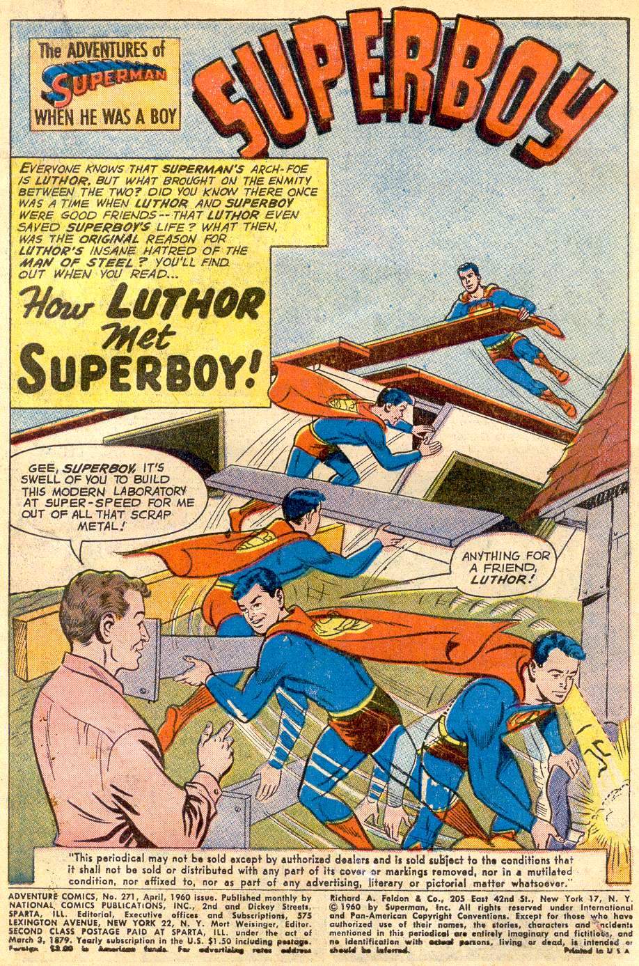 Adventure Comics (1938) issue 271 - Page 3