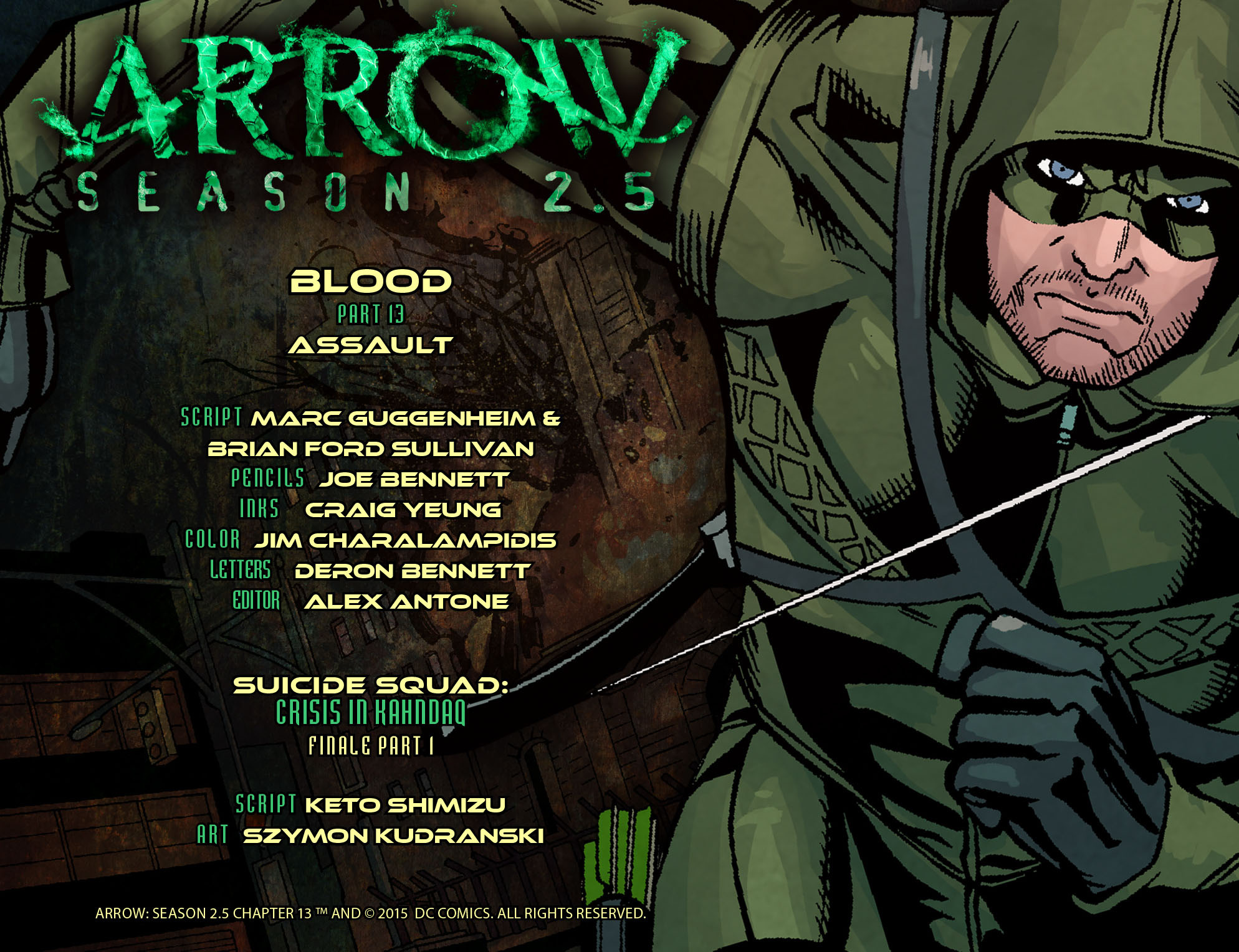 Read online Arrow: Season 2.5 [I] comic -  Issue #13 - 2
