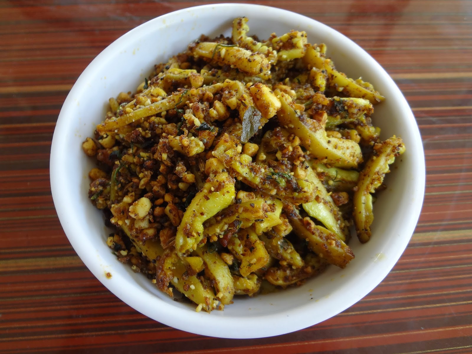 Sunita's Easy Cooking Karela stirfry