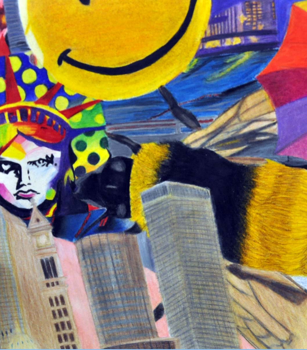 Student Art Colored Pencil Composition