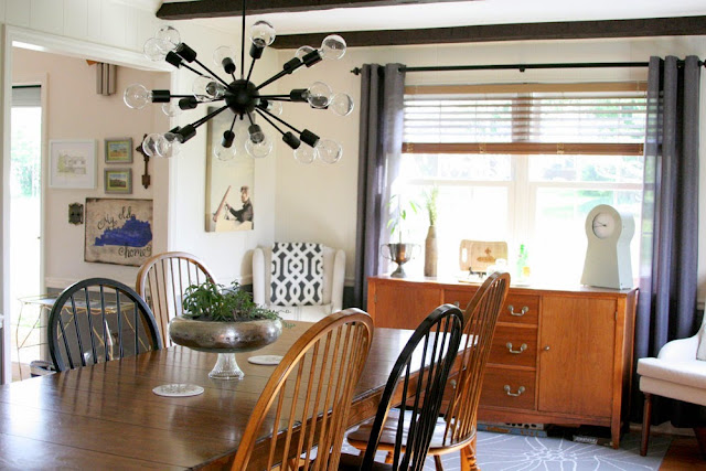 Modern Farmhouse Style Dining Room Makeover // Neutral Color Scheme // by Craftivity Designs