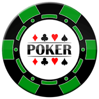 green and black poker chip