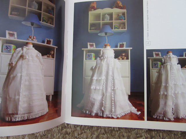 Revista con patrones de costura para ropa de bebé Faldellines Faldones Vestido para bautizo