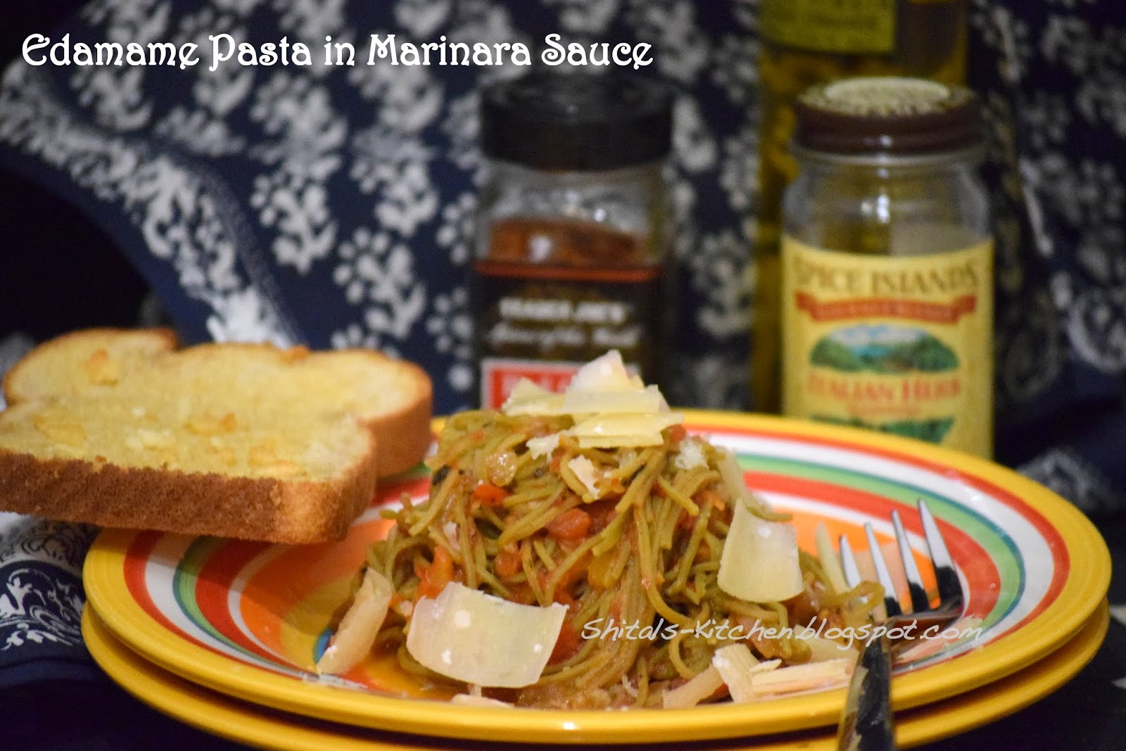 Shital'sKitchen Edamame Pasta in Marinara Sauce