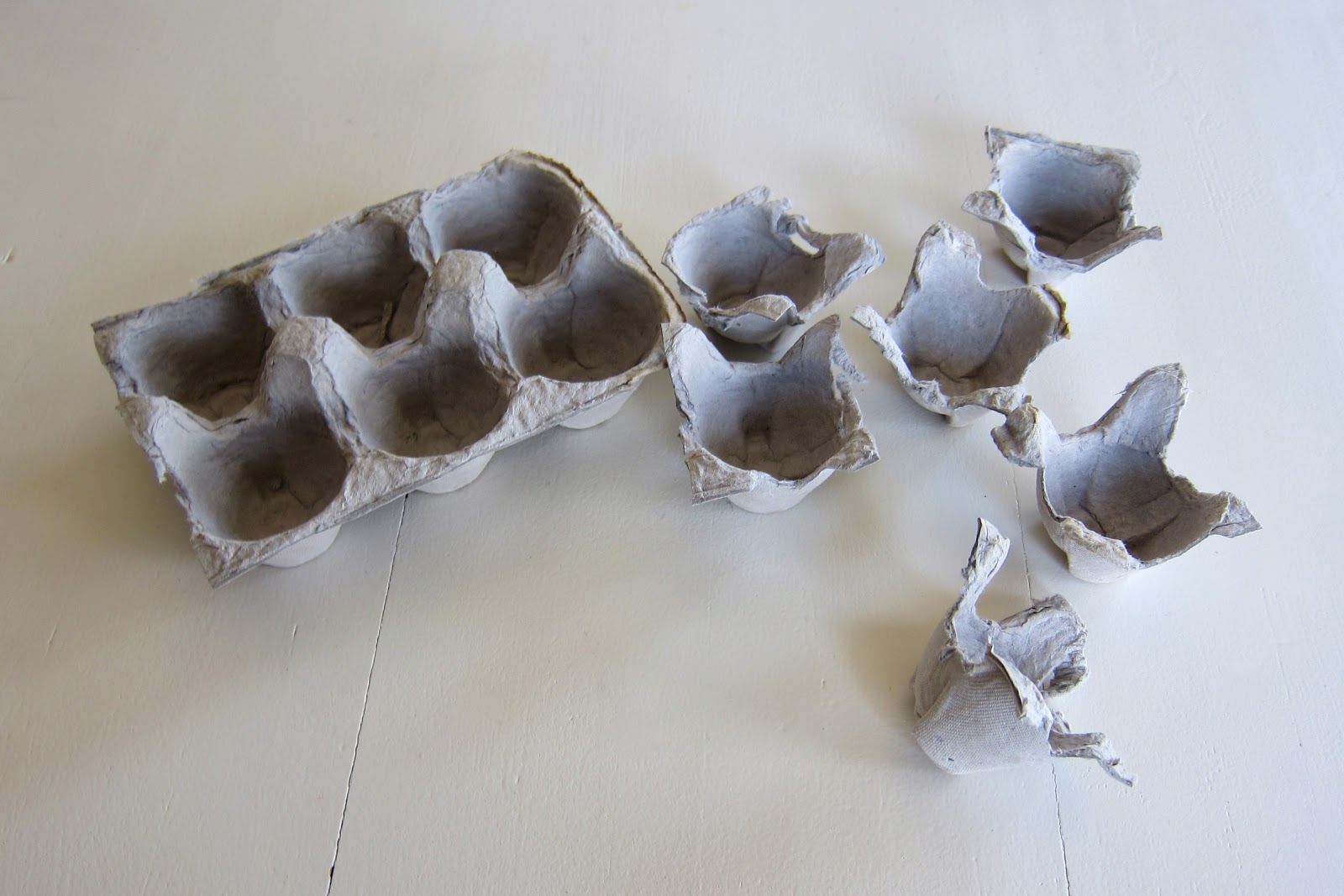 Egg Carton Flower Garden