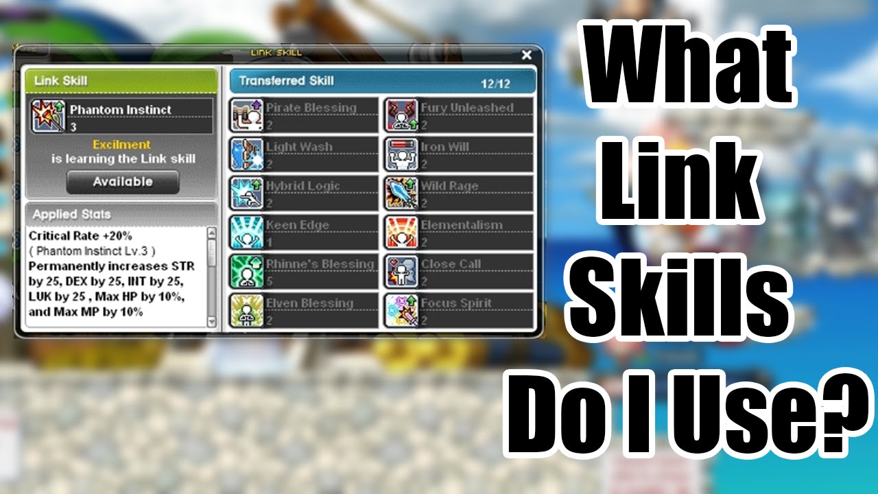 LINK SKILL MAPLESTORY