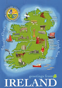 Ireland Map Card ireland map