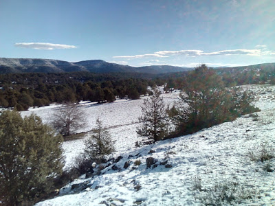 nieve en la serrania de cuenca. autor, miguel alejandro castillo moya