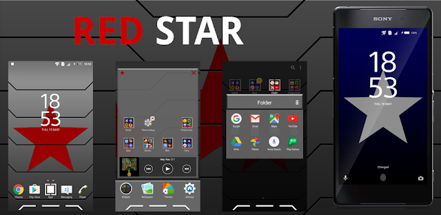 Red Star Theme for Xperia™