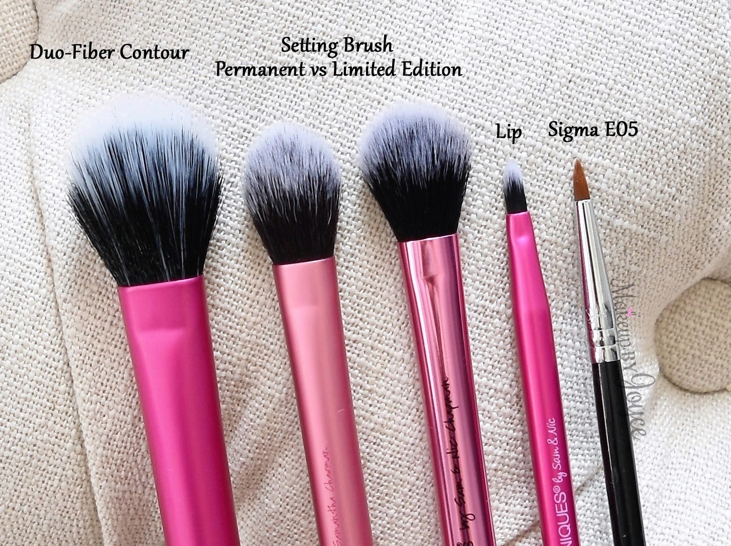 MakeupByJoyce ** ! Review + Comparisons Real Techniques Cheek and Lip Brush Set (Limited Edition)